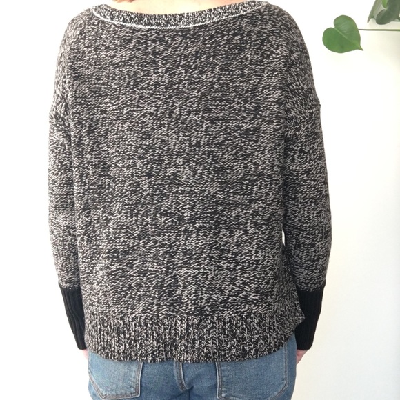NWT American Eagle Outfitters Mixed Marl Knit Pullover Sweater, size Large 🖤 - Picture 6 of 10